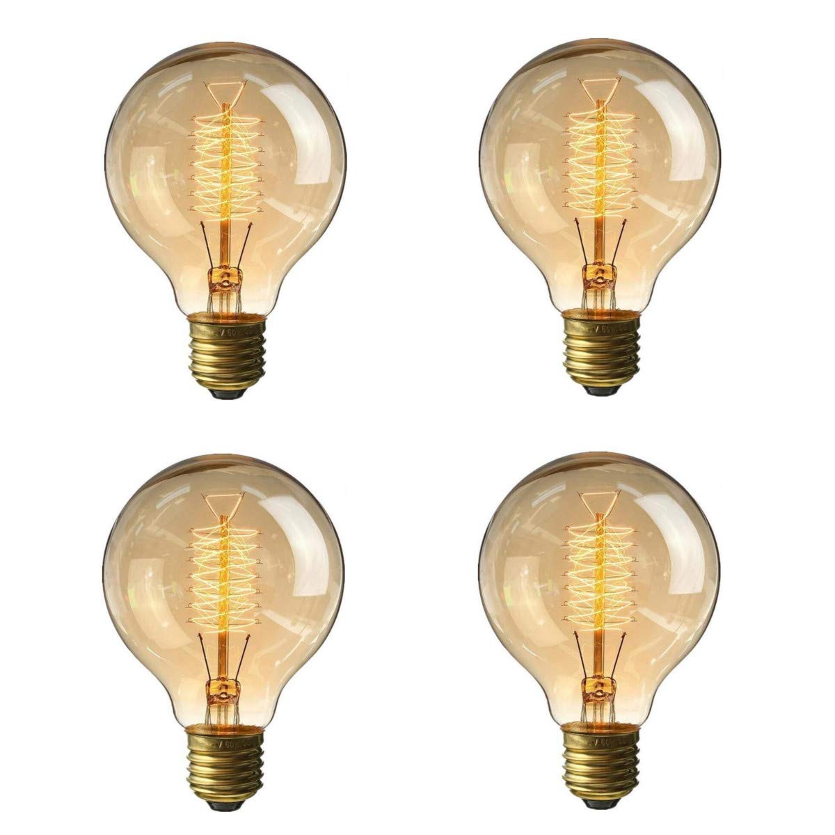 Amazon | Games&Tech 4個パック 60W G80 ビンテージスタイル エジソン