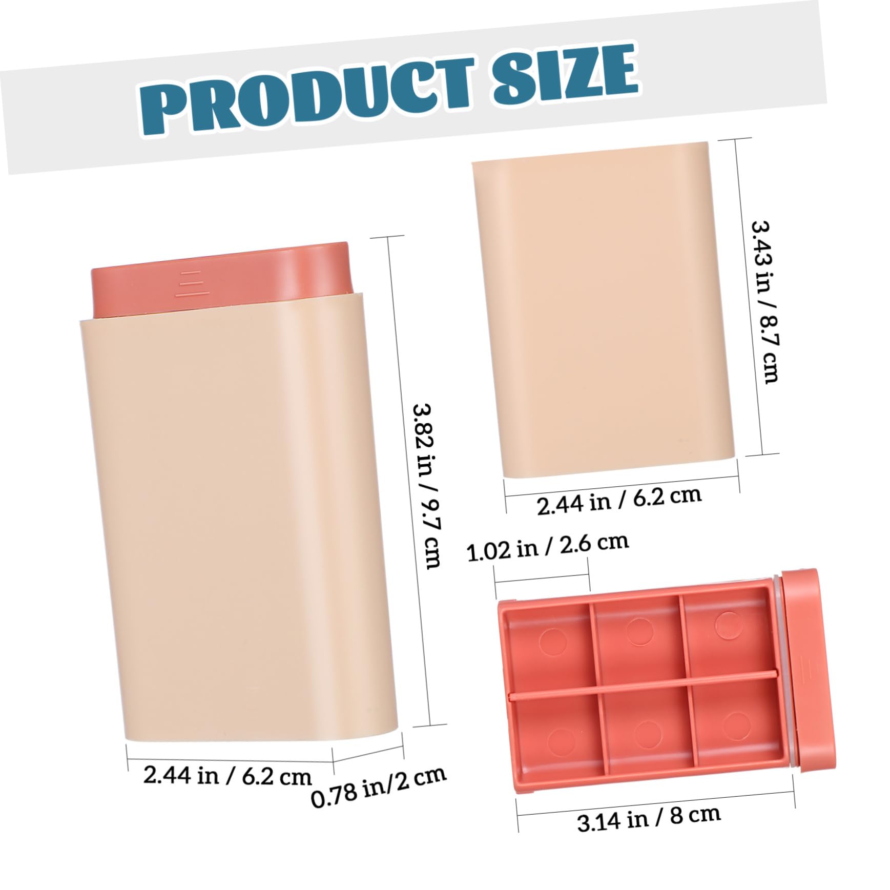 2 Sätze Verpackung Aufbewahrungsbox Klein Wöchentliche Pille Tragbarer Pillenbehälter Pillendose Pill Case Pocket Pharmacy Box Tragbarer Koffer Vorratsbehälter Abs 4 Stücke * 2