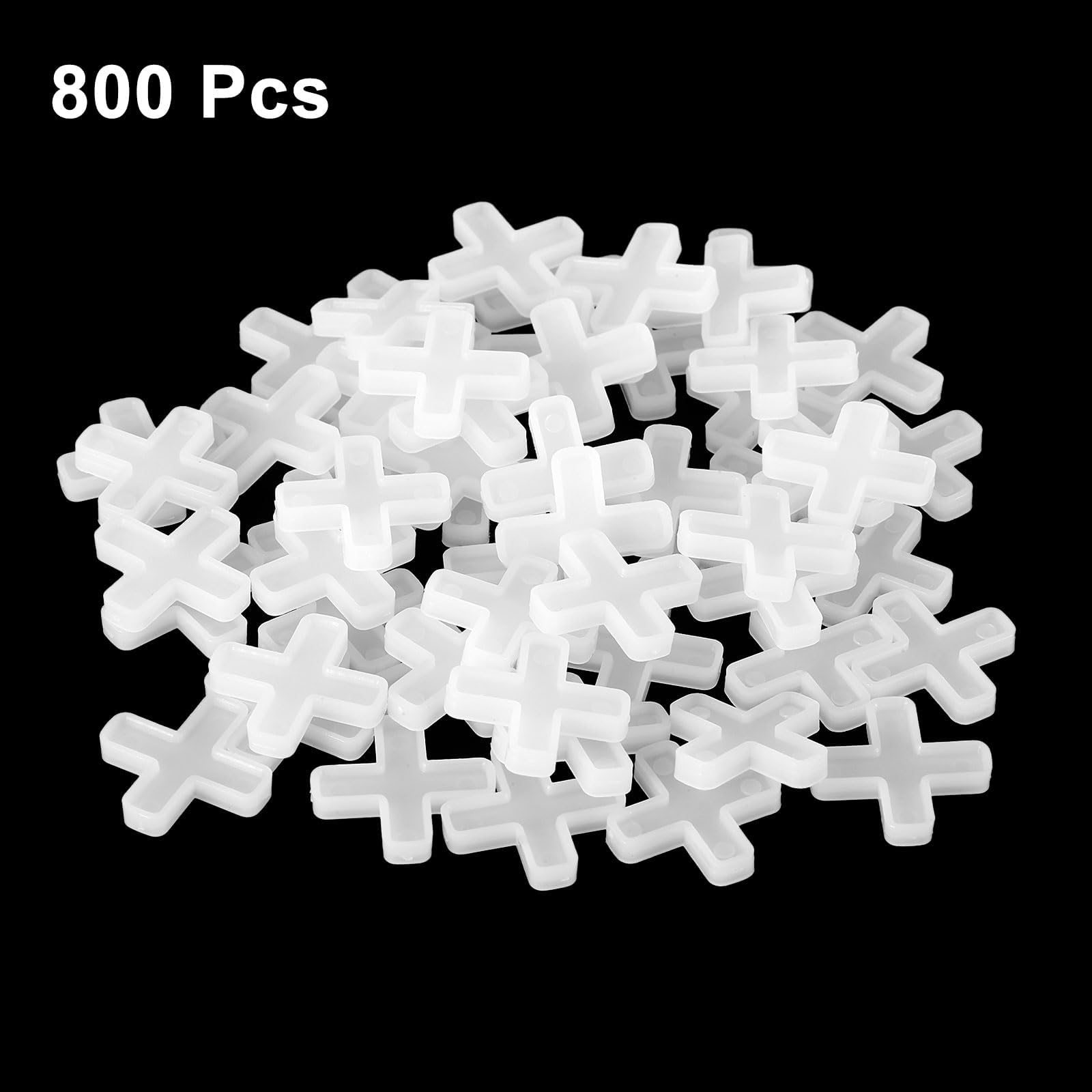 TA-VIGOR 800Pcs Tile Spacers, 6mm 1/4" Cross Shape Wall Floor Tiling Tools - Image 3