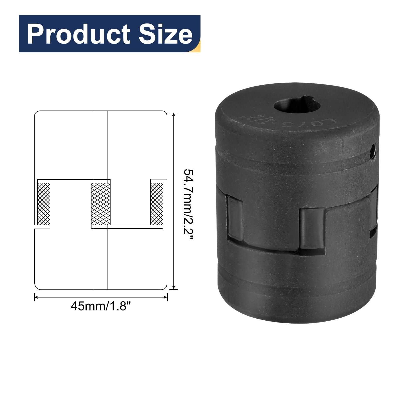 Lovejoy 41610 Size L050S Short Jaw Coupling Hub, Sintered Iron, Inch, 0.5