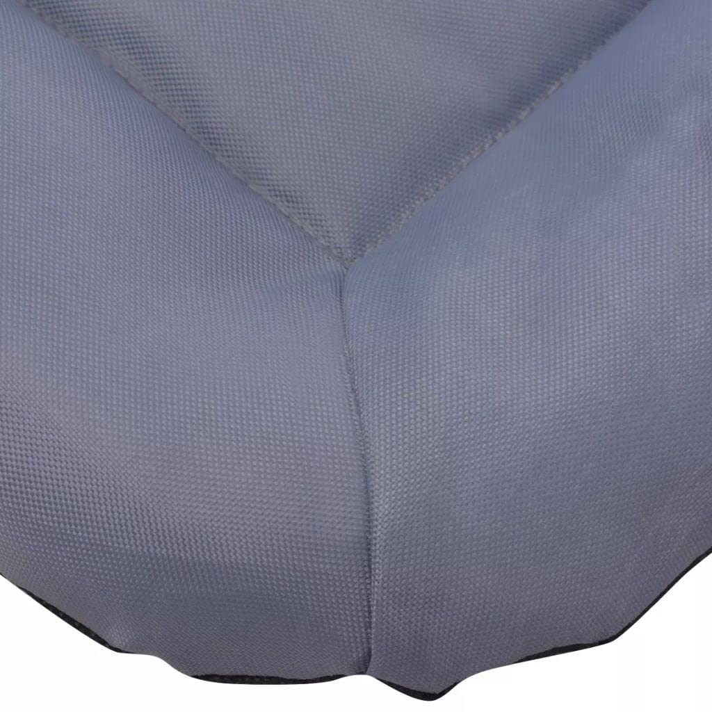 Colchón cama cesta para perros mascotas tamaño XXL 97 x 62 cm gris 02_0001616