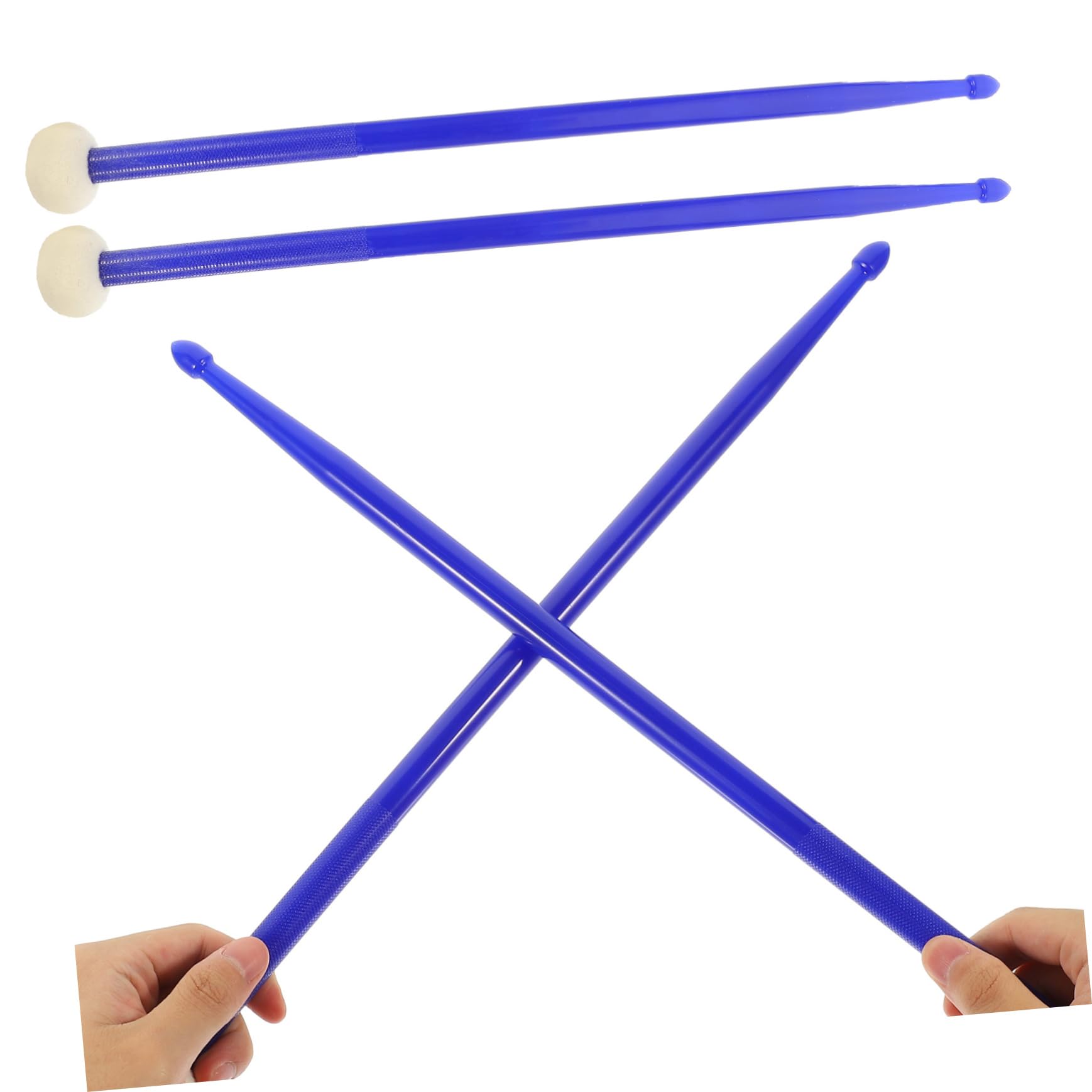 TOYANDONA 2paare Langlebige Doppelseitige Schlagzeugstöcke Vielseitige Und Praktische Drumsticks Für Jazz Snare Und Verschiedene Trommelstile Tiefblaue Farbe Für Percussion-enthusiasten