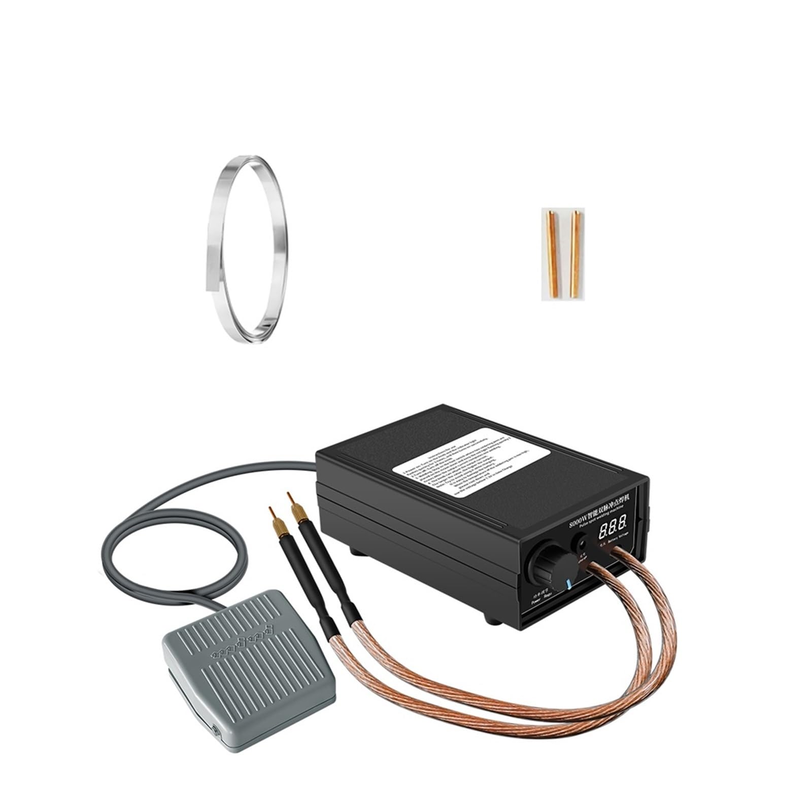 8000W Hight Power Spot Welder Machine Kit Battery Pack Welding Tools Portable 0.2MM Nickel Strip The Weld is Strong