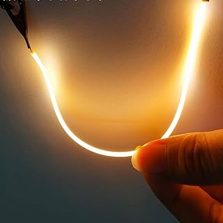 WYLIELAMSH 10 piezas de filamento flexible COB blanco de 3V 80mm 60mm 255mm 130mm Piezas de lámpara de bombilla Edison LED Decoración de tira de iluminación de diodo 95mm 2200K amarillo cálido
