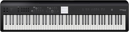 Piano digital Roland FP-E50 | Piano premium y biblioteca de sonidos expandible | Teclado de 88 notas con acción de martillo | Acompañamiento