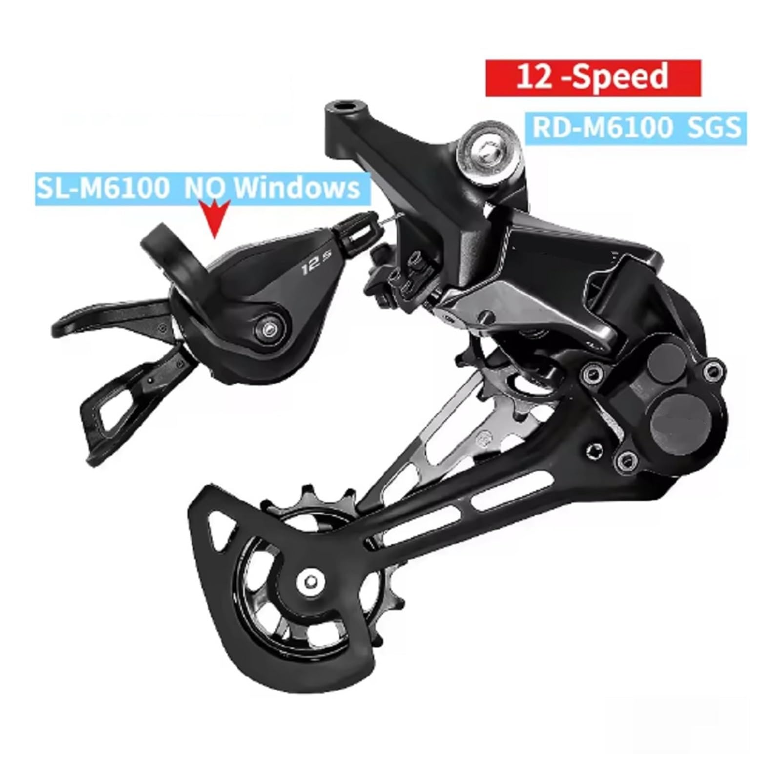 Piezas del desviador Trasero de Palanca Cambios MTB M6100 12 velocidades