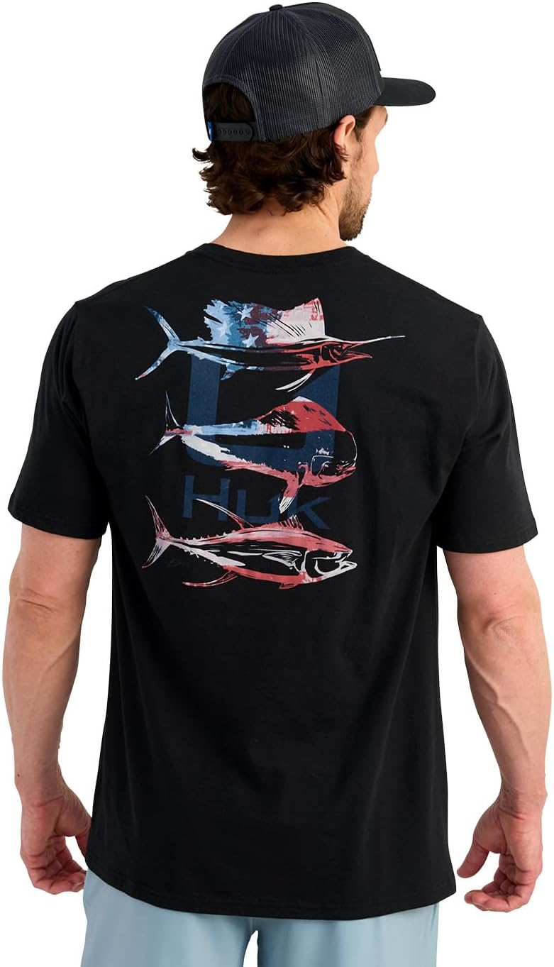 HUK Men's Kc Scott Short Sleeve Performance Tee, Fishing T-Shirt for Men