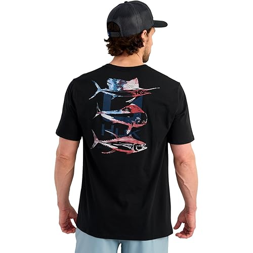 HUK Kc Scott Short Sleeve Performance Tee, Fishing T-Shirt for Men