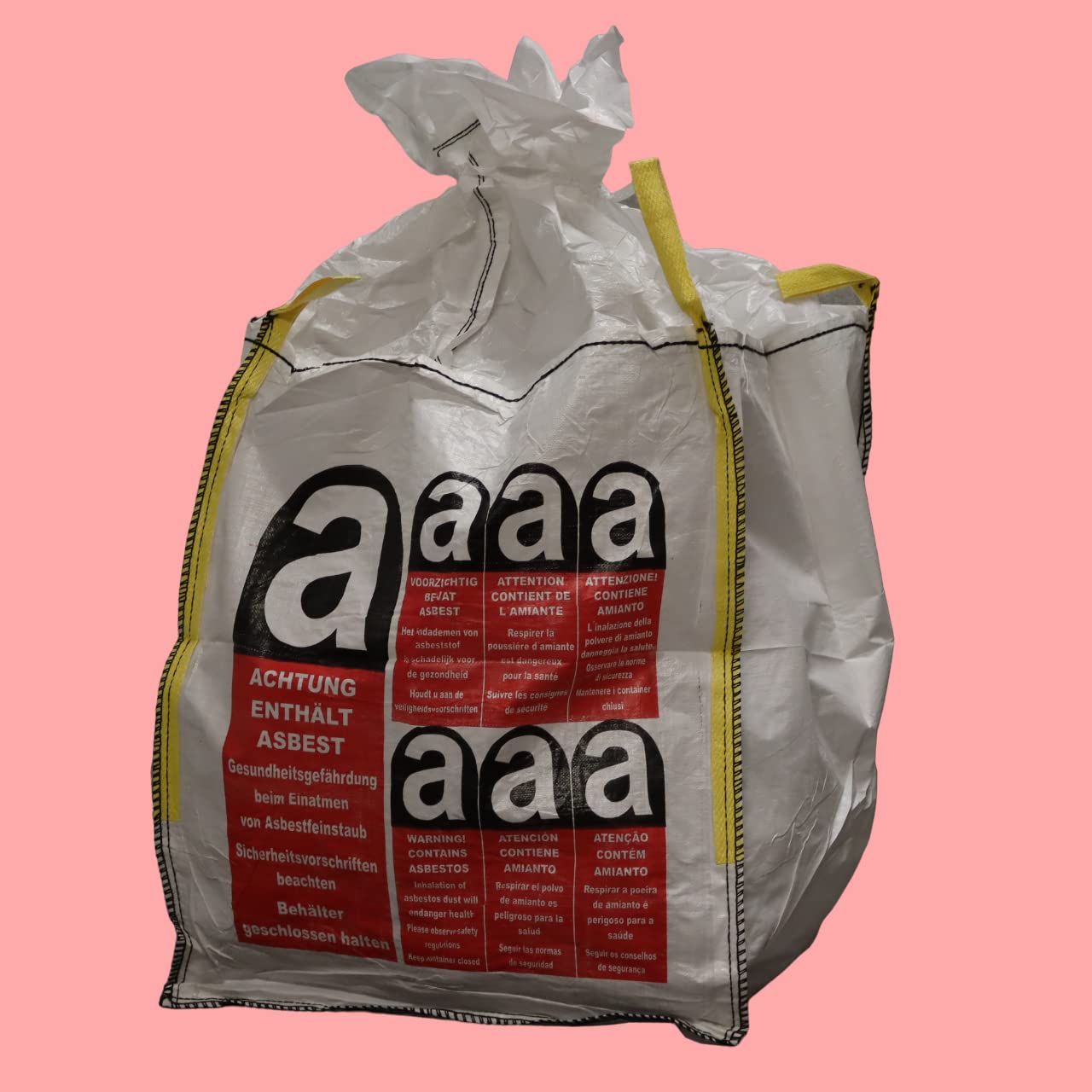 Safetytex MINI-ASBESTBAG 5 Stück - Asbestentsorgungsbeutel 70x110cm, Staubdicht & Reißfest