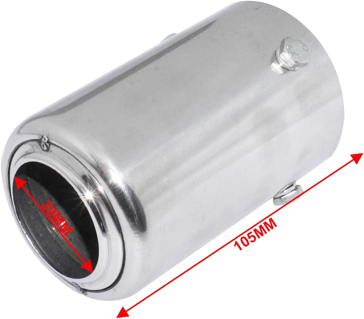 New Universal Stainless Steel Car Exhaust Silencer Pipe Tail Muffler