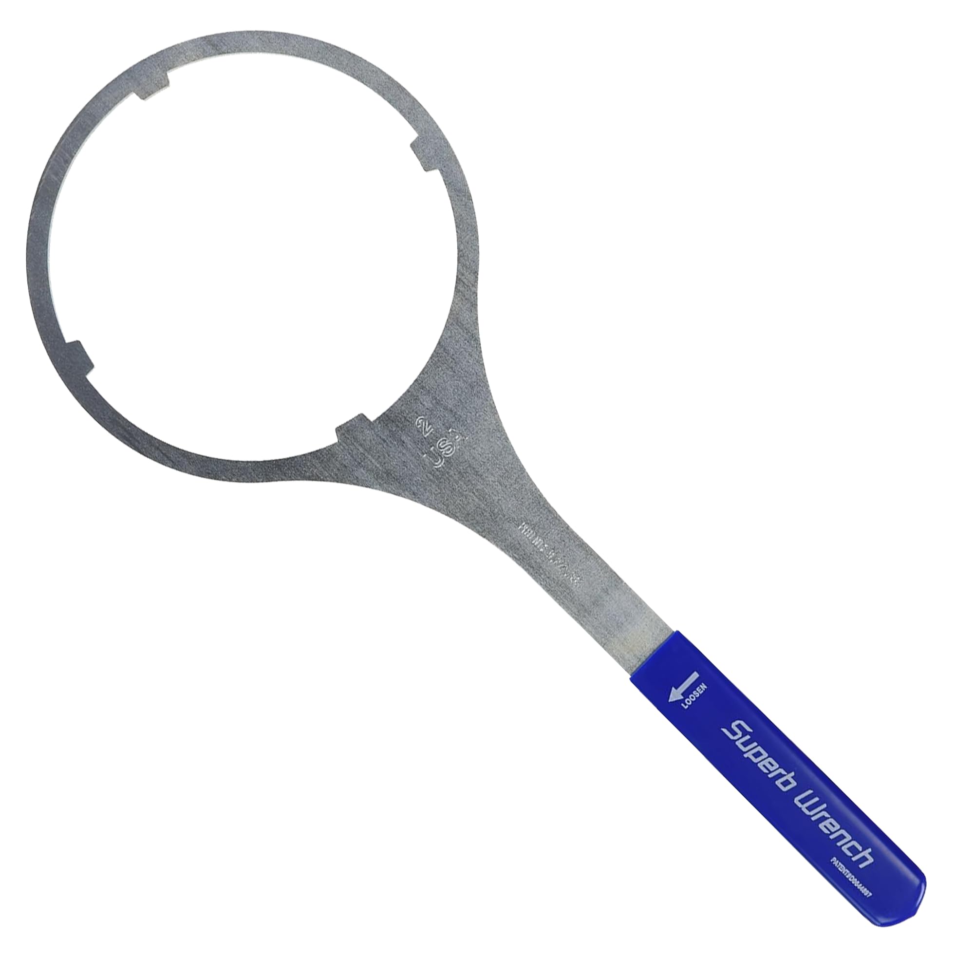 Superb Wrench Heavy-Duty Water Filter Housing Wrench, 6.25 In Water Filter Wrench for Whole House Filter, Compatible with 3M-Cuno-Aqua Pure, AP800