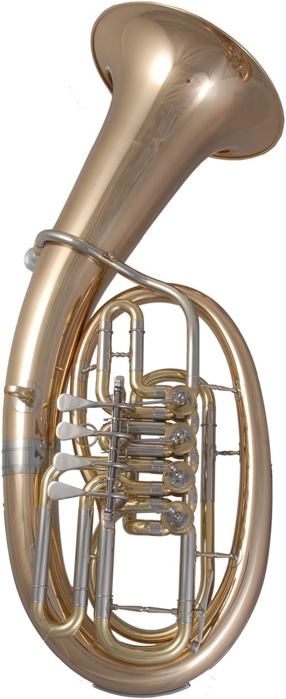 THG-276 Baryton impérial B (4 valves rotatives) en laiton doré avec mallette