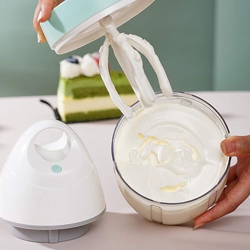 Miniatura 3 de Batidor eléctrico de huevos de 30.4 fl oz, batidora de soporte para huevos, espumador de leche manos libres, mezclador pequeño mezclador eléctrico