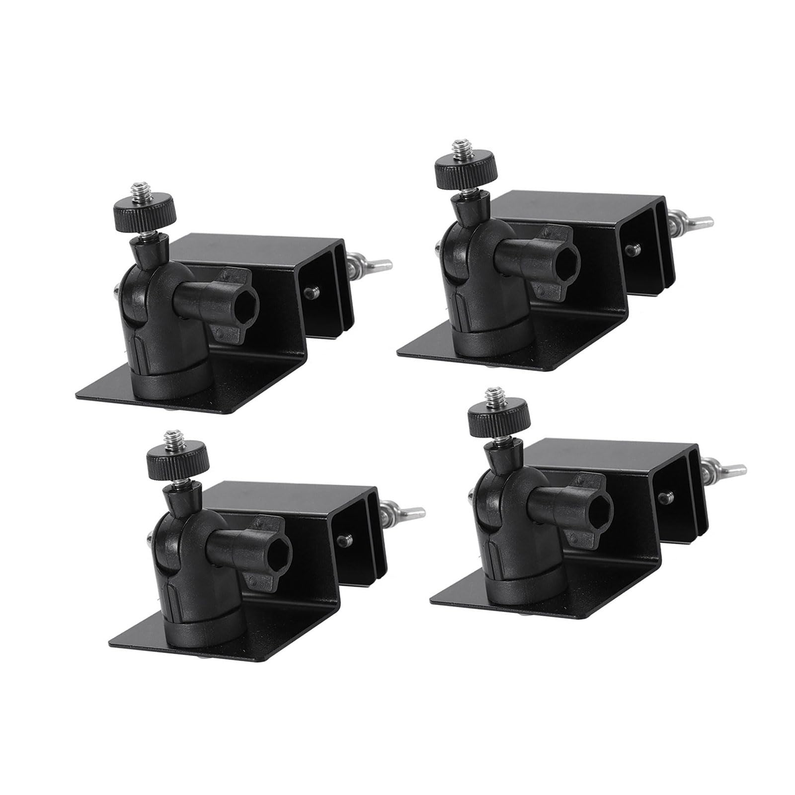 Lirrvb 4 Black 2 / 4Pcs Multipurpose Solars Panel Gutter Mount Clip Aluminum Alloy Portable Designs For Enhances Sunlight Exposure Weatherproof Solar Mount