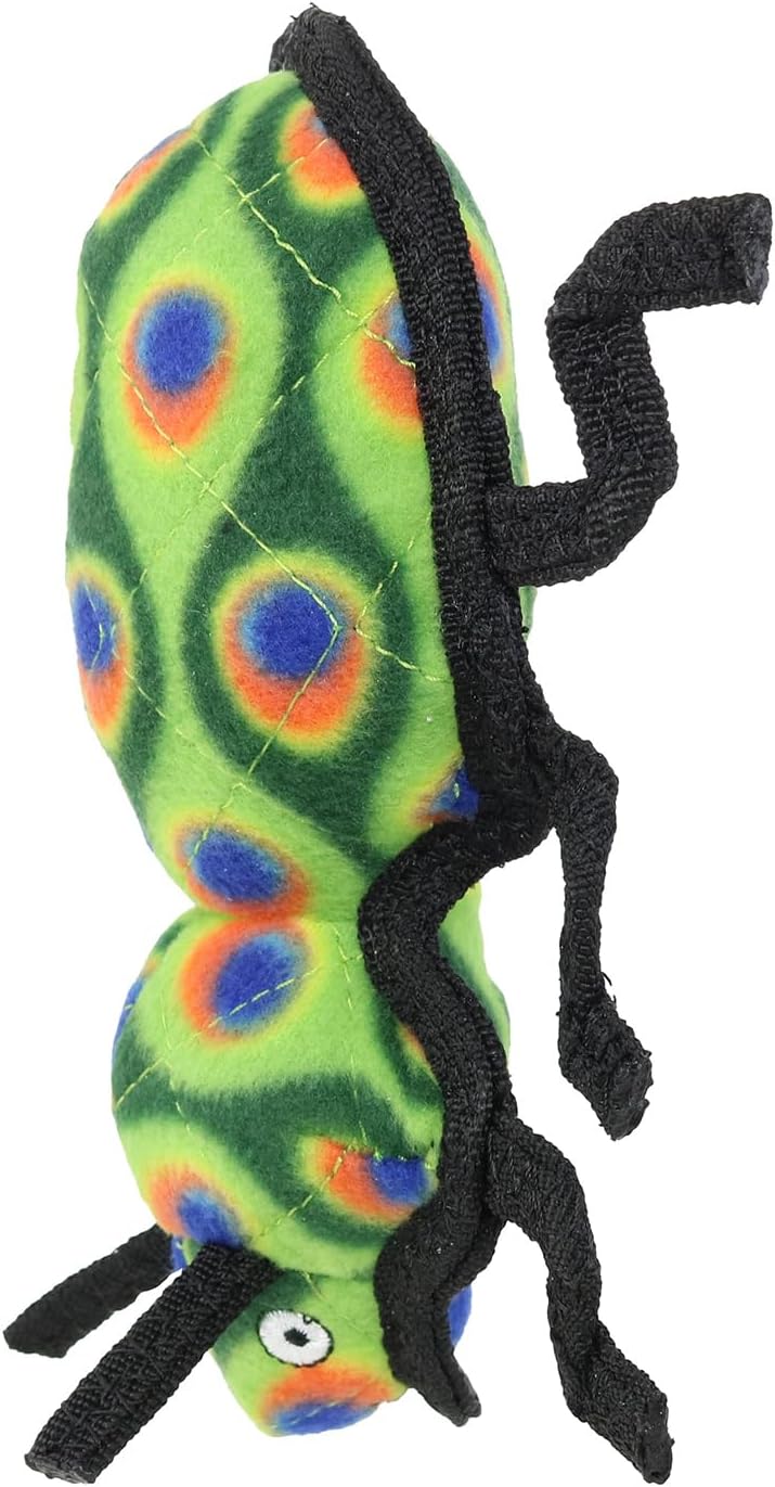 TUFFY - World's Tuffest Soft Dog Toy - Bug - Squeaker. Multiple Layers. Made Durable, Strong & Tough. Interactive Play (Tug, Toss & Fetch). Machine Washable & Floats (Beetle, Large 2 Pack)