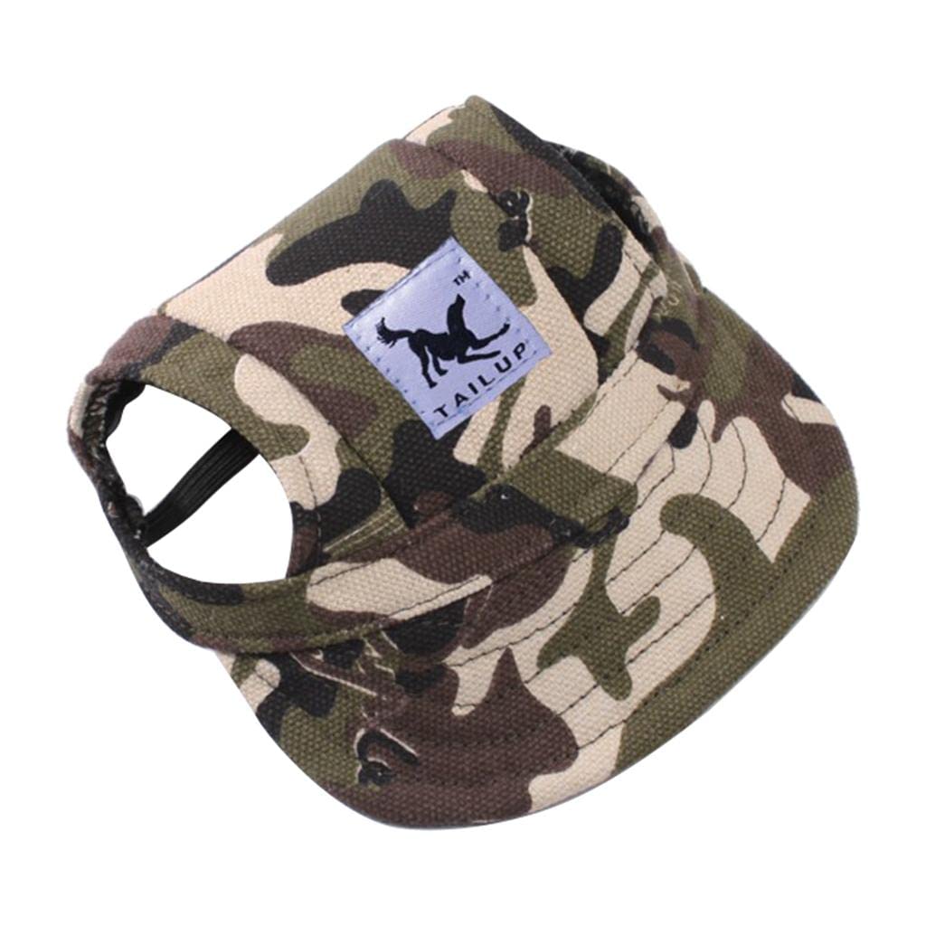 STYLEHEAVEN Dog Baseball Hat Pet Kitten Canvas Sport Sunbonnet Hat CamouFe S |Pet Supplies| Dog Supplies| Clothing & Shoes-image-48