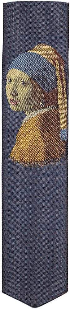 Papilionaceous Girl With a Pearl Earring silk bookmark