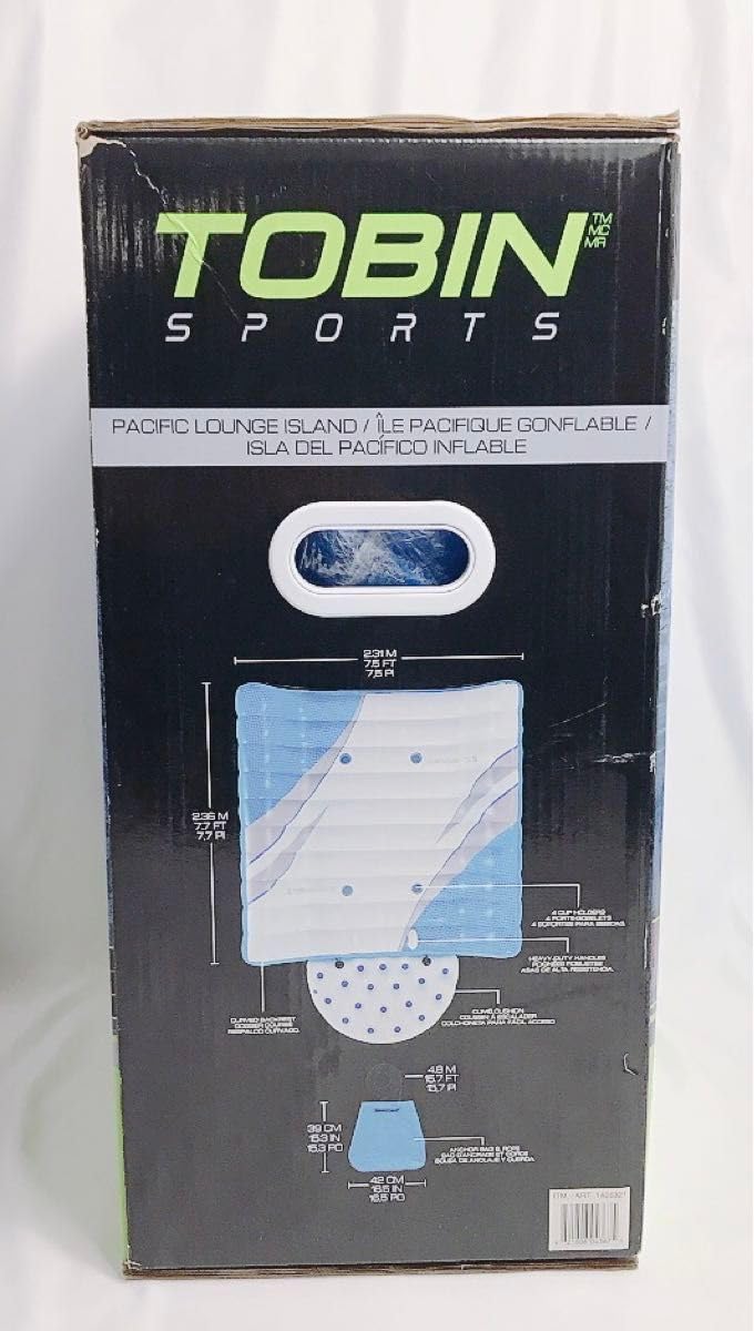 TOBIN sports パシフィックラウンジアイランド 4人乗り 浮き輪 TOBIN sports パシフィックラウンジアイランド 4人乗り 浮き輪