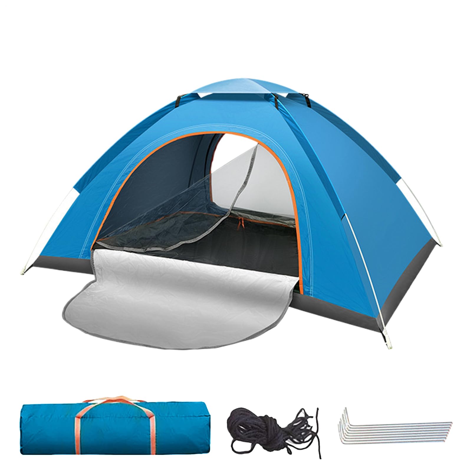 Tende Da Campeggio Impermeabile | Tenda Domestica Portatile Cabina Famiglia - Cabina Dotata di Porta in Maglia Anti-UV E Borsa Per Il Trasporto, Rifugio Solare per 2 Persone