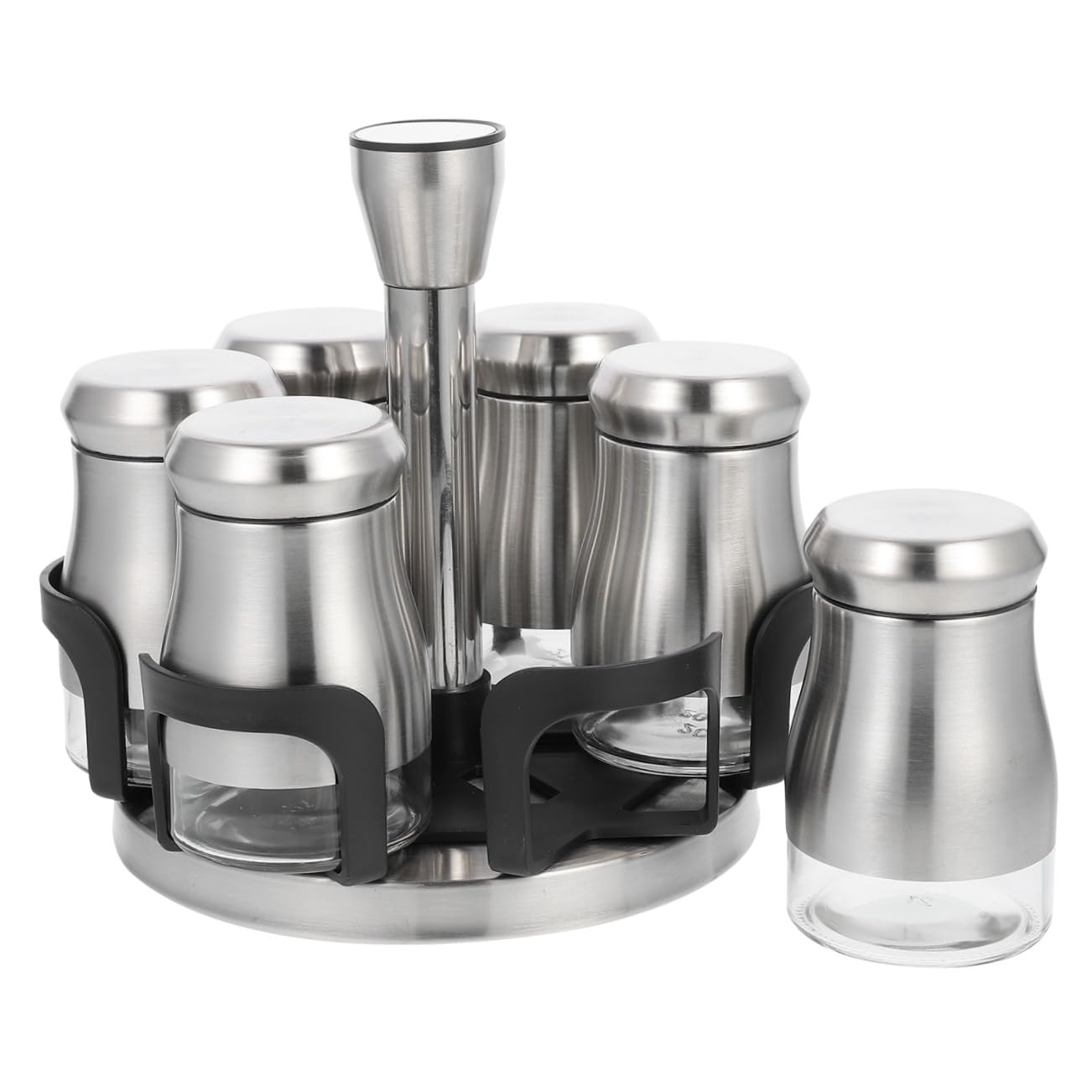 Pots à épices étanches anti-humidité avec support de transport stable
