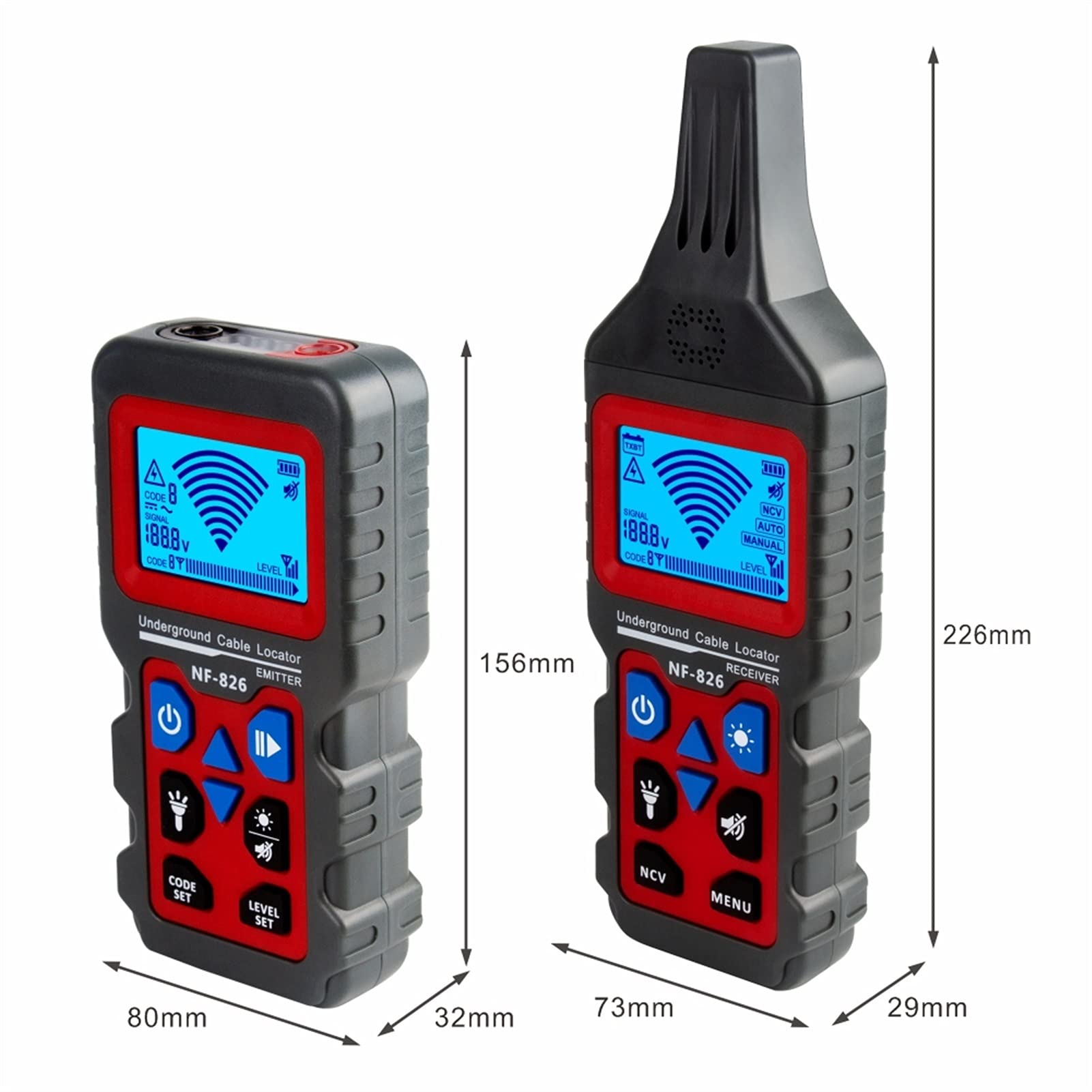 Dispositivo de rastreo de red Alambre Cable Interruptor Cable Tester Línea Teléfono Detector Localizador Métrico Dispositivo de seguimiento Para Ethernet y teléfono