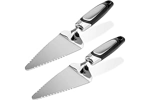 Flatware Pie Server (2PCS) Stainless Steel Cake Cutter, Pizza/Tart/Dessert Slicer