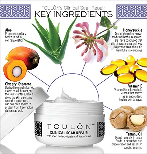 Scar Removal Cream to Best Remove Old & New Scars with Shea Butter, Vitamin C & E and Tamanu Oil - Thumbnail 4