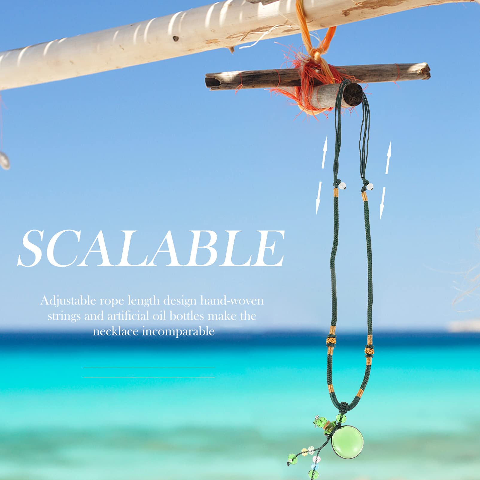 GALPADA 4pezzi Collana Con Ciondolo Per Oli Essenziali Elegante Pendant Per Accessorio Chic e Delicato Per Ogni Occasione