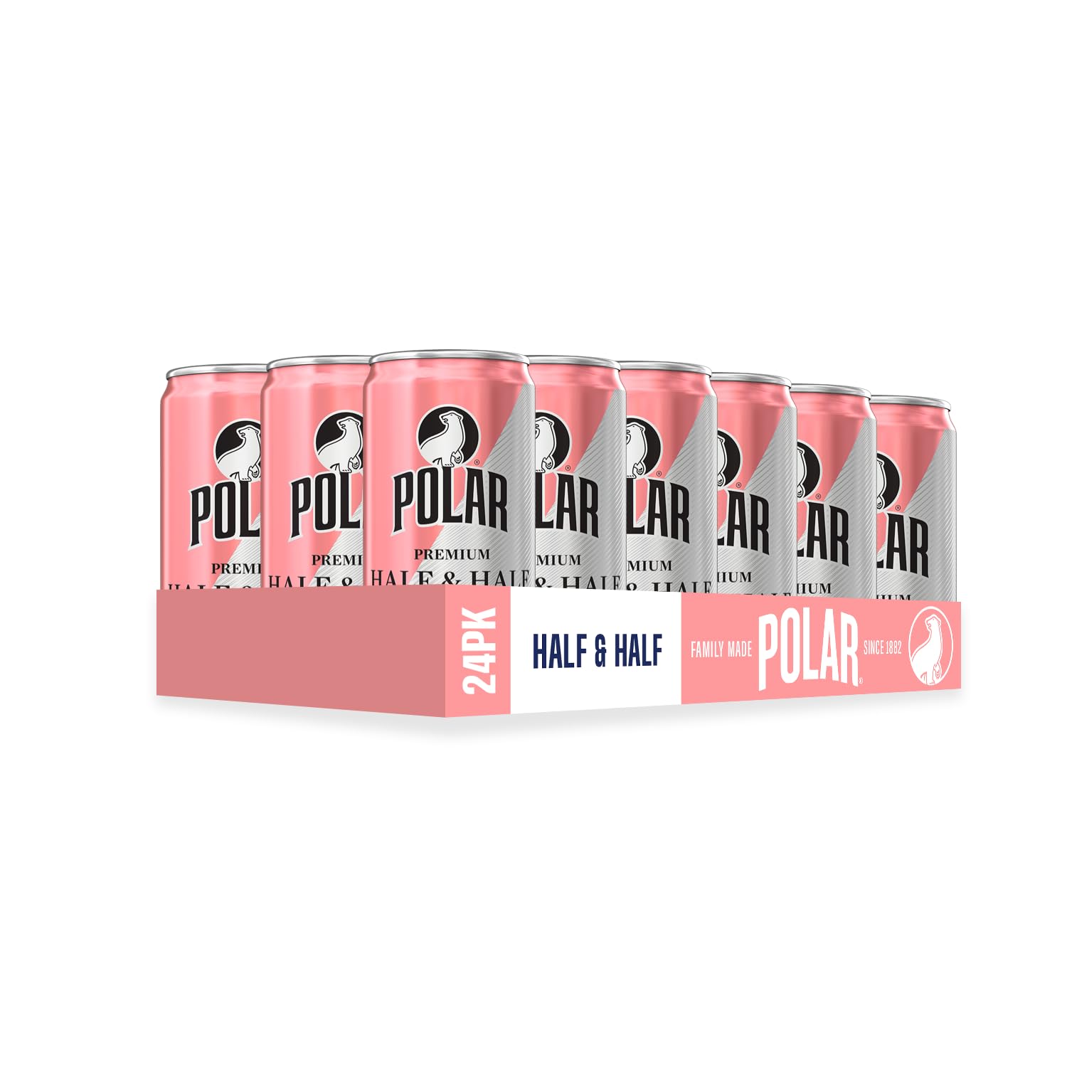 POLAR Half and Half (Grapefruit & Lemon) - 24pk 7.5oz Cans | Perfect Blend of Refreshing Citrus | Versatile Mixer for Cocktails and Mocktails