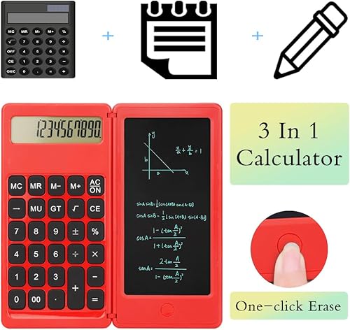 Miniatura 7 de IPepul Calculadora, calculadoras de escritorio con pantalla de escritura, pantalla grande y diseño silencioso, ideal para estudiantes y trabajadores