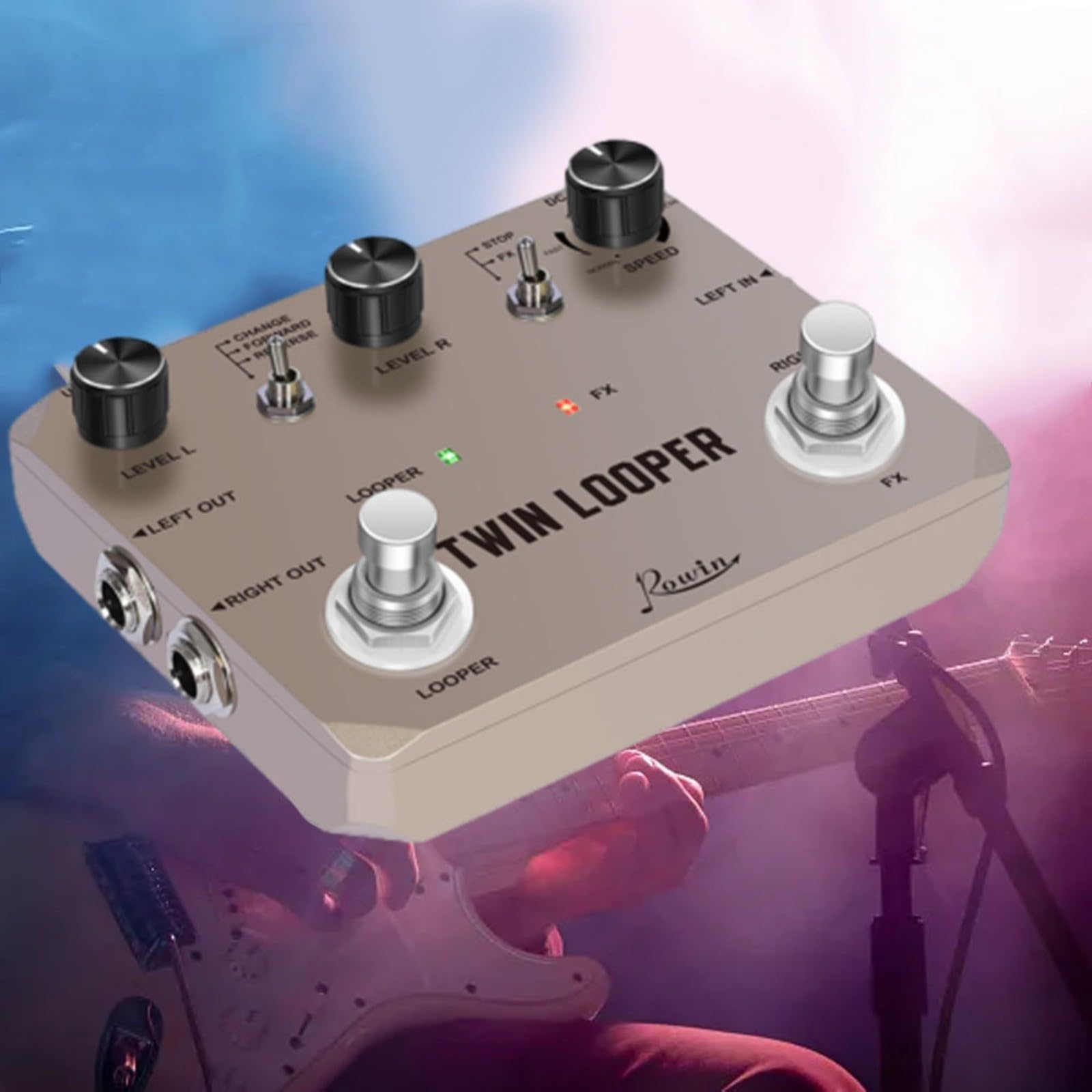 Looper Pédale, Rowin Looper Pédale d'effet guitare électrique, station Loop Station 11 types TimeTrue Bypass