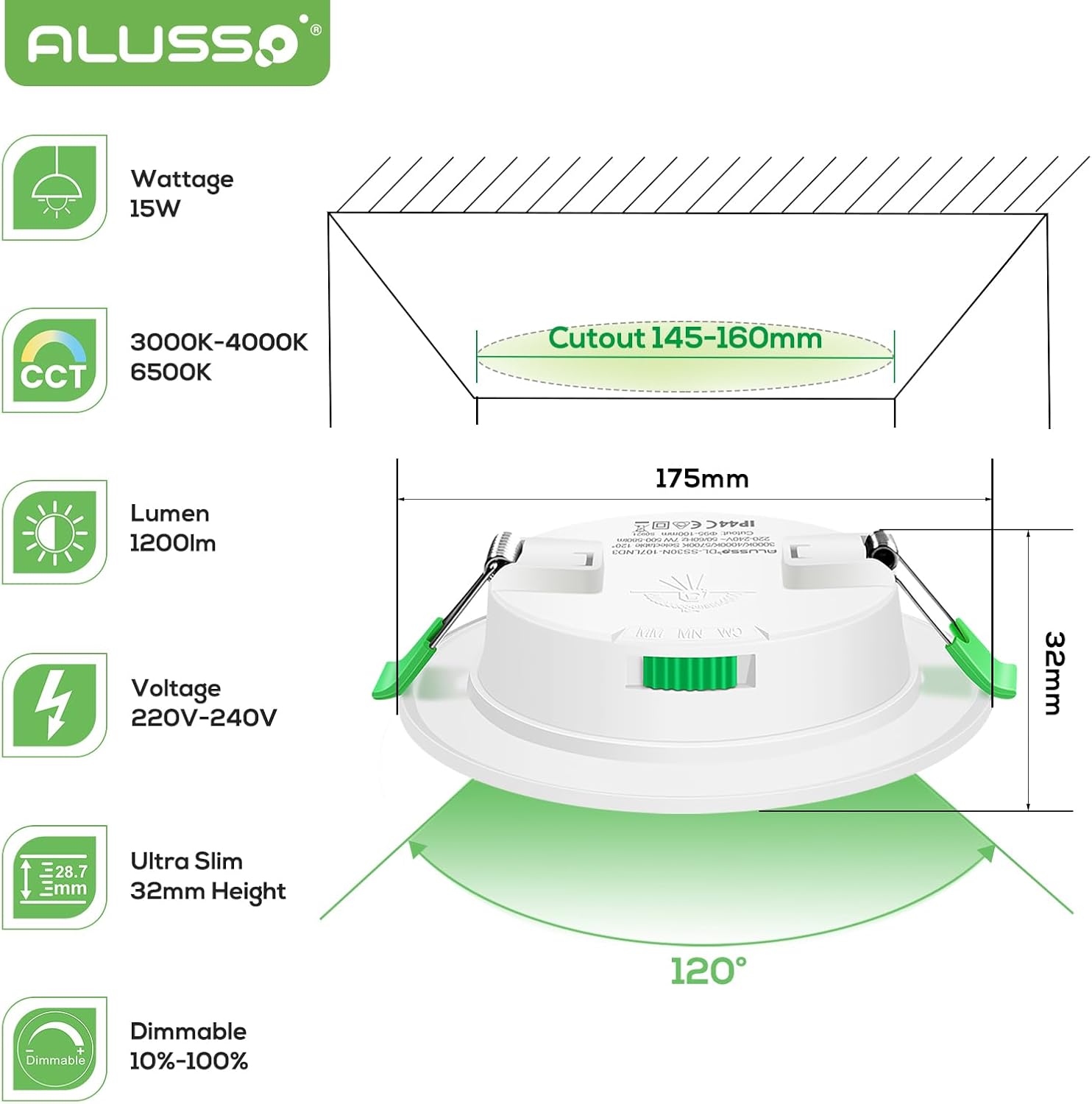 Detalji ugradnje LED spot svjetiljke
