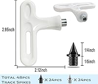 Vista 3 de Los picos de pista están hechos de acero y en forma de pirámide de 1/4 pulgadas, son un repuesto de pinchos desgastados para Sprint, Cross Country