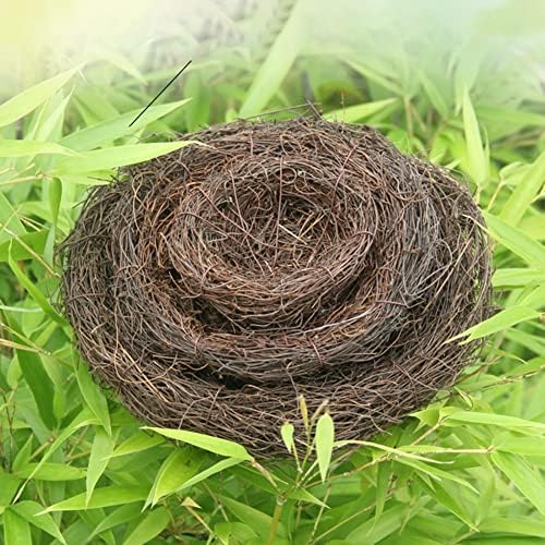 Artificial Birds Nest, 4 Set Handmade Natural Easter Nest Decor With Foam Eggs for DIY Crafts, Garden Yard Home Party Easter Decoration — view 8