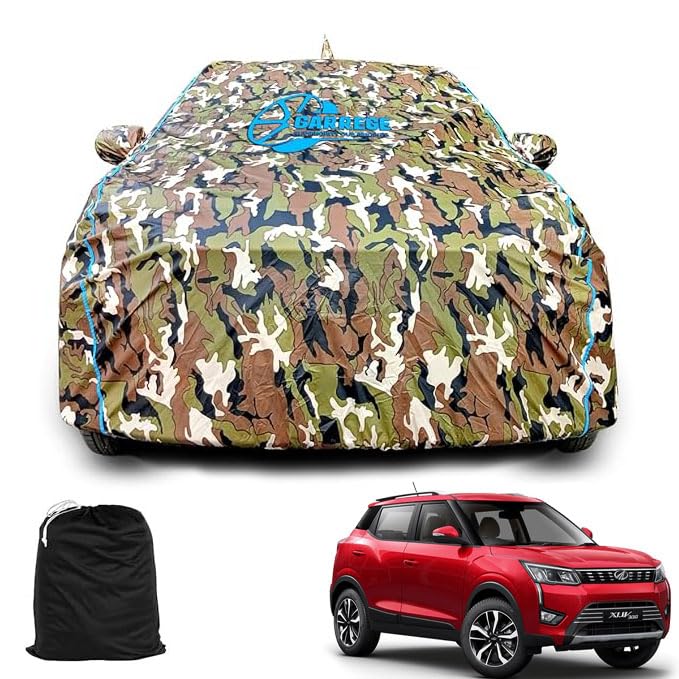 GARREGE® Xuv300 Car Body Cover Waterproof with Mirror and Antenna Pocket and Soft Cotton Lining (Full Bottom Elastic Tripl... - Review, Price and Buying Guide