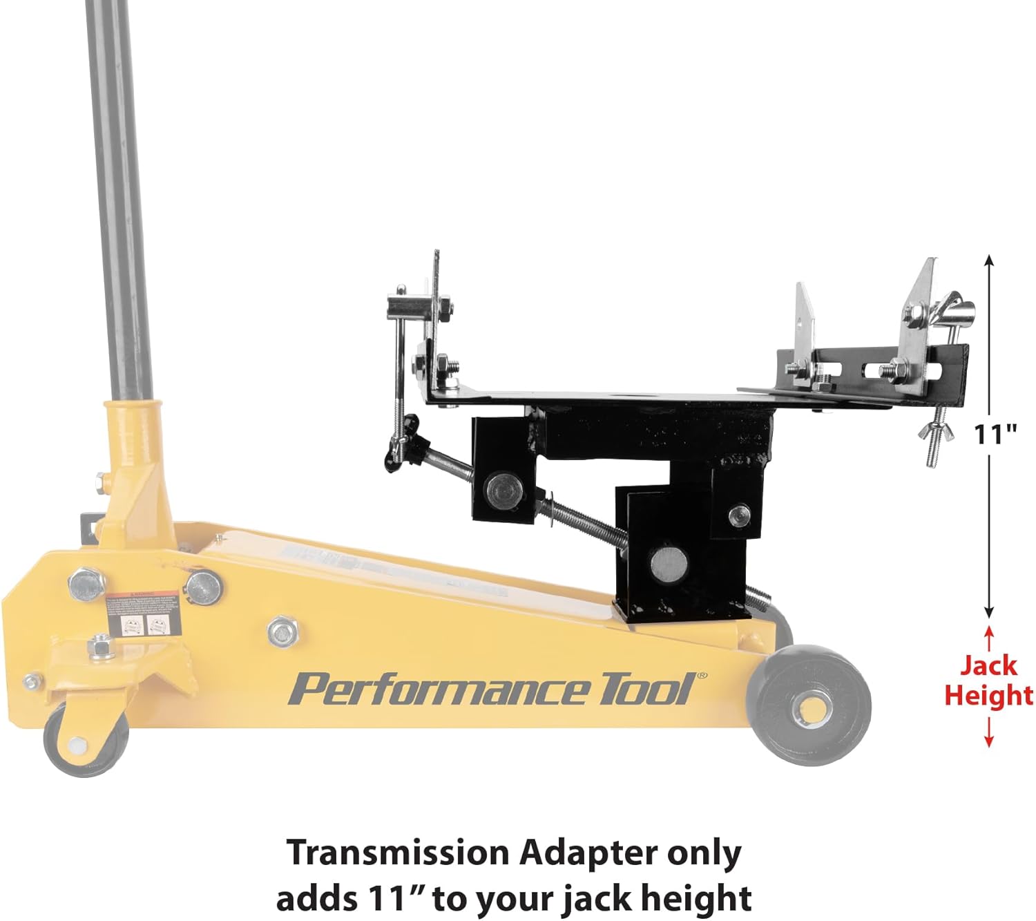 Performance Tool W41044 Transmission Jack Adapter for Passenger Car and Light Duty Truck Transmissions, 1/2 Ton.
