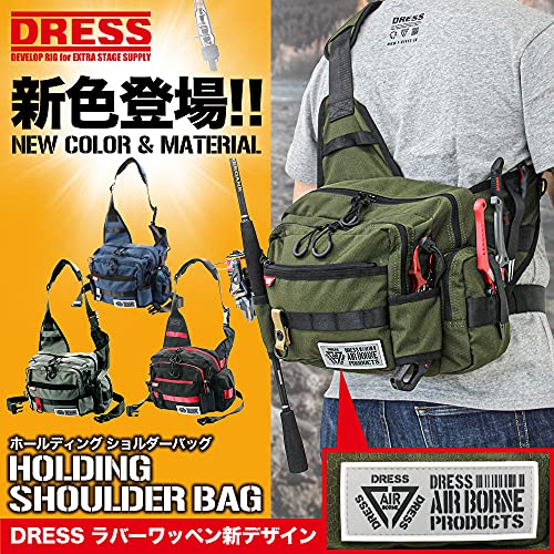ドレス(DRESS) ホールディングショルダーバッグ/オリーブ ロッドホルダー & 爆釣メジャー対応ワッペン 付き ランガンバッグ 2枚目