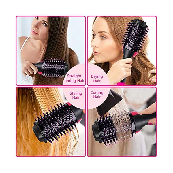 Hair-Dryer-Brush-Hot-Air-Brush-Professional-One-Step-Hair-Dryer-Volumizer-3-in-1-Upgrade-Anti-scald-Negative-Ionic-Technology-Hair-Straightener-Brush Hair Dryer Brush Hot Air Brush Professional One Step Hair Dryer & Volumizer 3 in 1 Upgrade Anti-scald Negative Ionic…