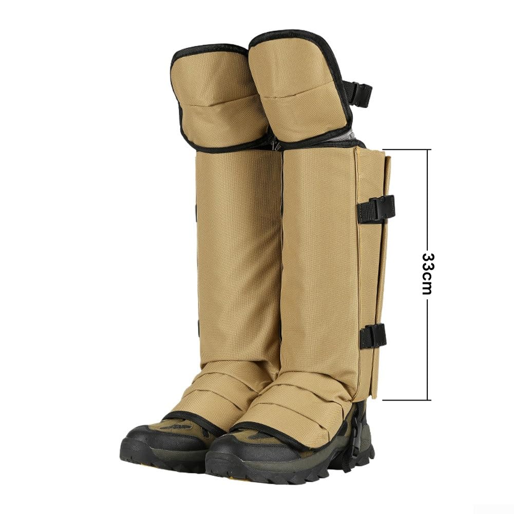 Ghette da trekking antistrappo in tessuto resistente ai morsi, 33 cm