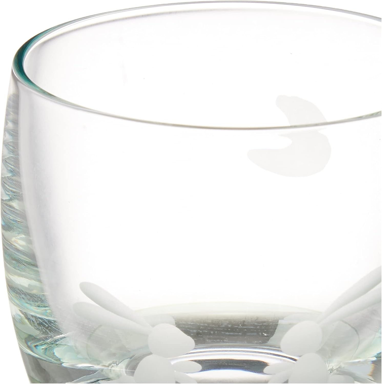 Otsukaglas 11H059-GR Glass Cold Sake Glass, Boar Mouth, Approx. 3.7 fl oz (95 ml), Cutter, Moon Rabbit, Green, Made in Japan