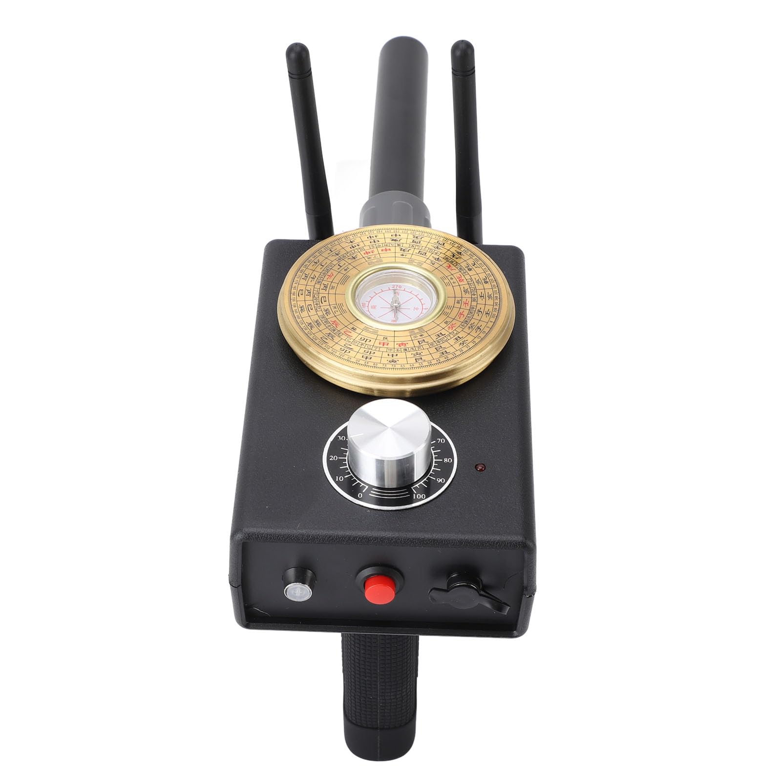 Handheld Compass Feng Shui Detector Accurate Measurement Rechargeable Portable Aura Detector for Office Cave (US Plug)