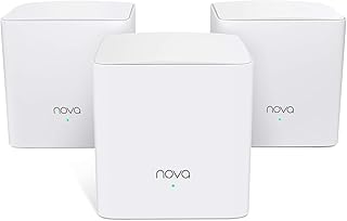 Tenda Nova MW5G Mesh WiFi System - Whole Home WiFi Mesh System - 3500sq² WiFi Coverage - Dual-Band AC1200 - Gigabit Ports - Easy Setup - Replaces WiFi Router and Extender - Works with Alexa - 3-Pack