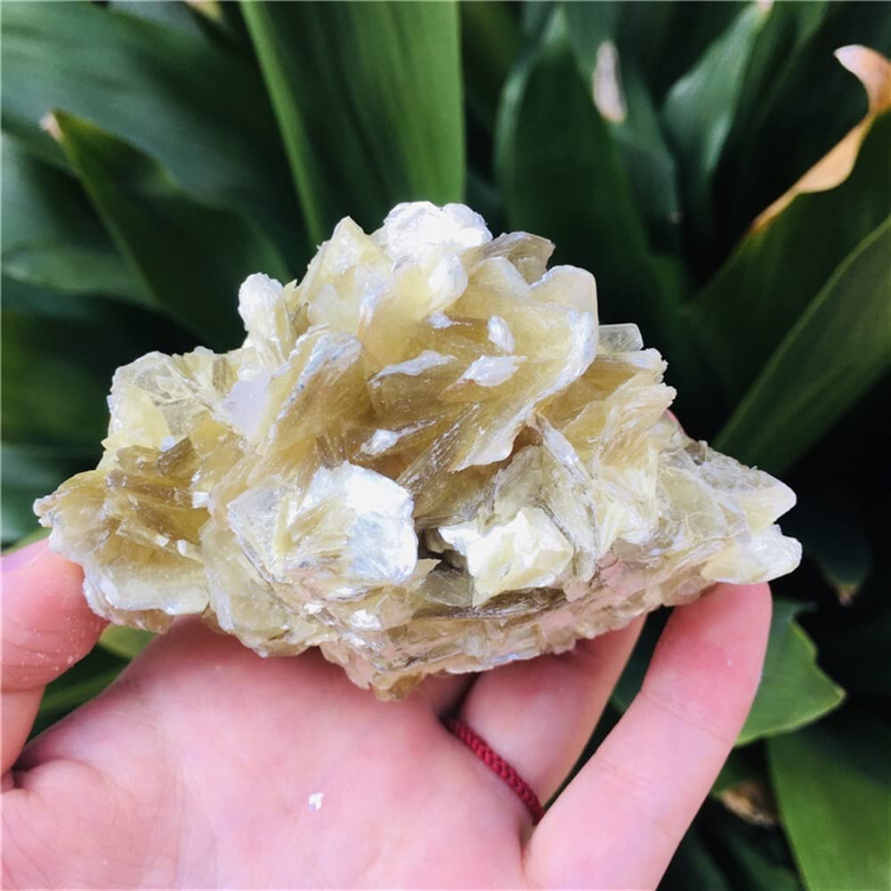 Decorazione Domestica Esemplare di primario Naturale Pietre di Mica Dorata Decorazioni per la casa (Size : 400g)