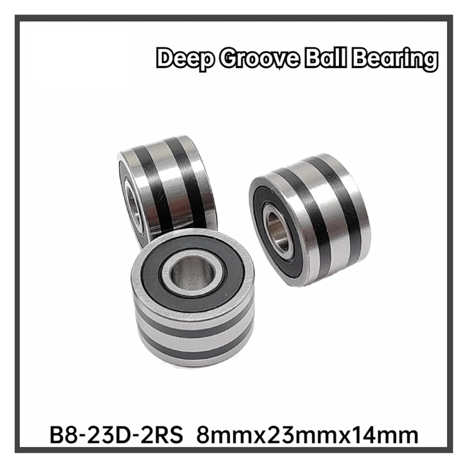 4/10PCS B8-23D Automotive Generator Air Conditioning Compressor Bearing Non-Standard 608-2RS 8 * 23 * 14MM Card Slot(B8-23D Card Slot,4Pcs)