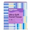 Amazon Basics Ultra-Soft 3-Ply Premium Facial Tissues, 264 Count (4 Cube Boxes of 66) (Previously Presto!)