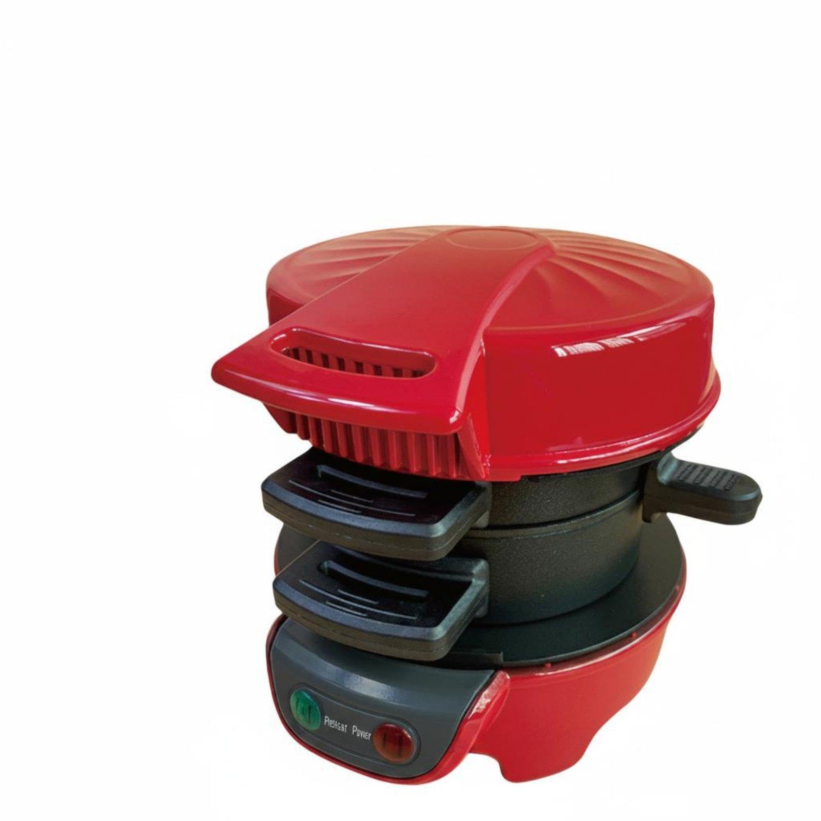 Electric Sandwich Maker Multi-Function Breakfast Sandwi | Electric Sandwich Maker Multi-Function Breakfast Grill Nonstick Plates Countertop Red Eu 220V 3-piece-image-33