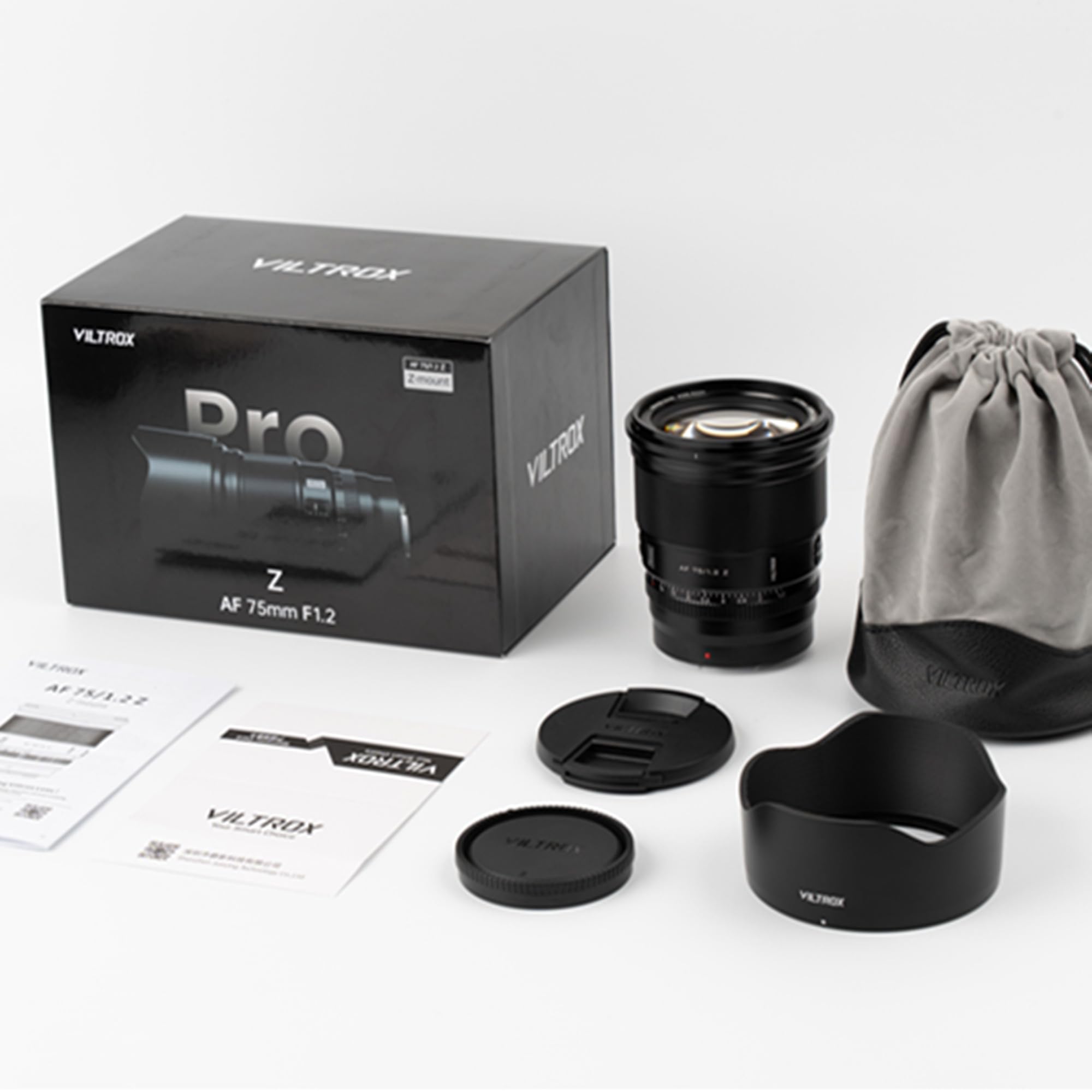 VILTROX AF 75mm F1.2 レンズ VILTROX 75 mm F1.2 PRO Level APS-C Autofokus-Objektiv für Fuji