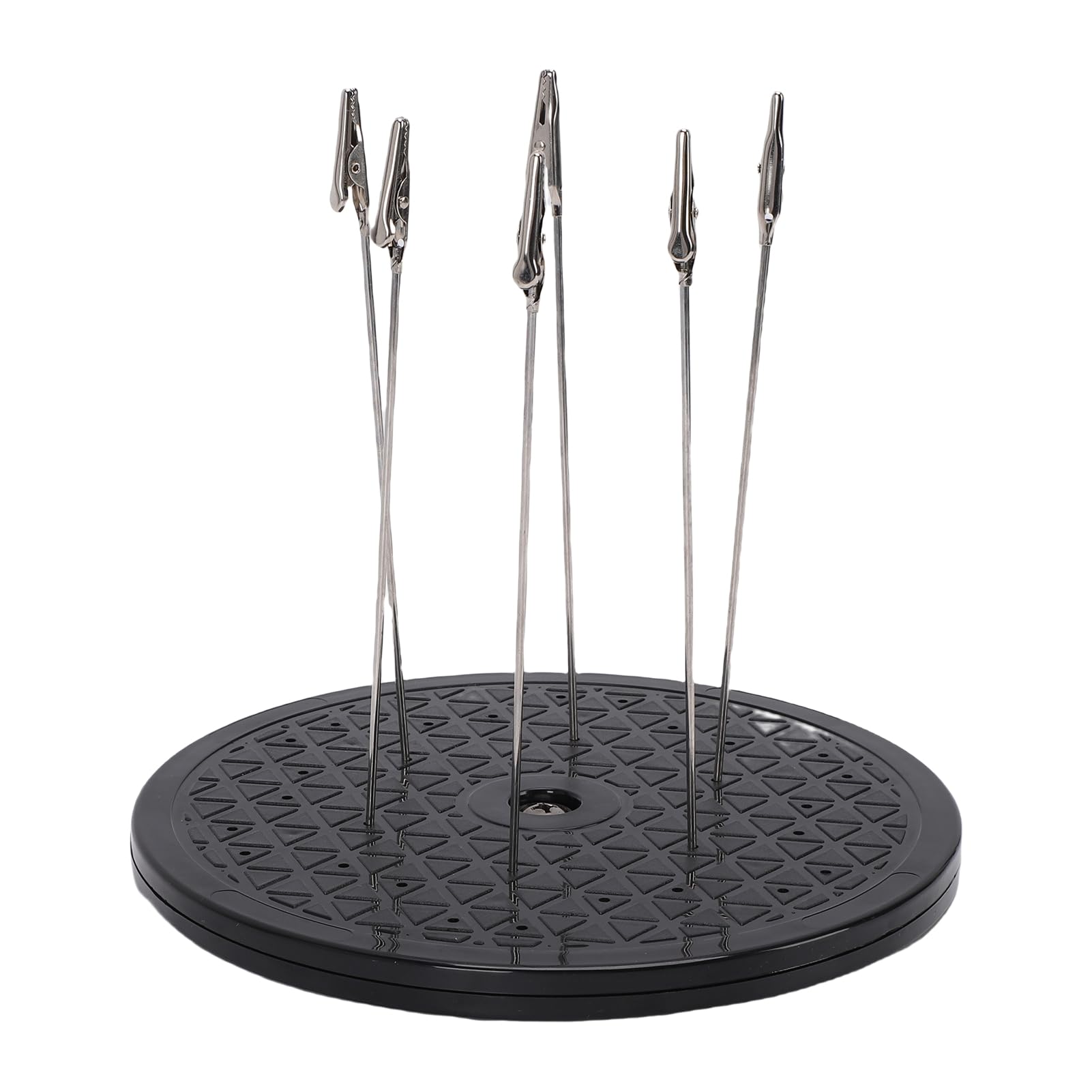 Asixxsix Plateau Tournant à 360 Degrés pour Pulvérisation de Peinture, Support de Base de Support de Peinture avec 6 Bâtons à Clips, pour Pulvérisation à L'aérographe, Projets