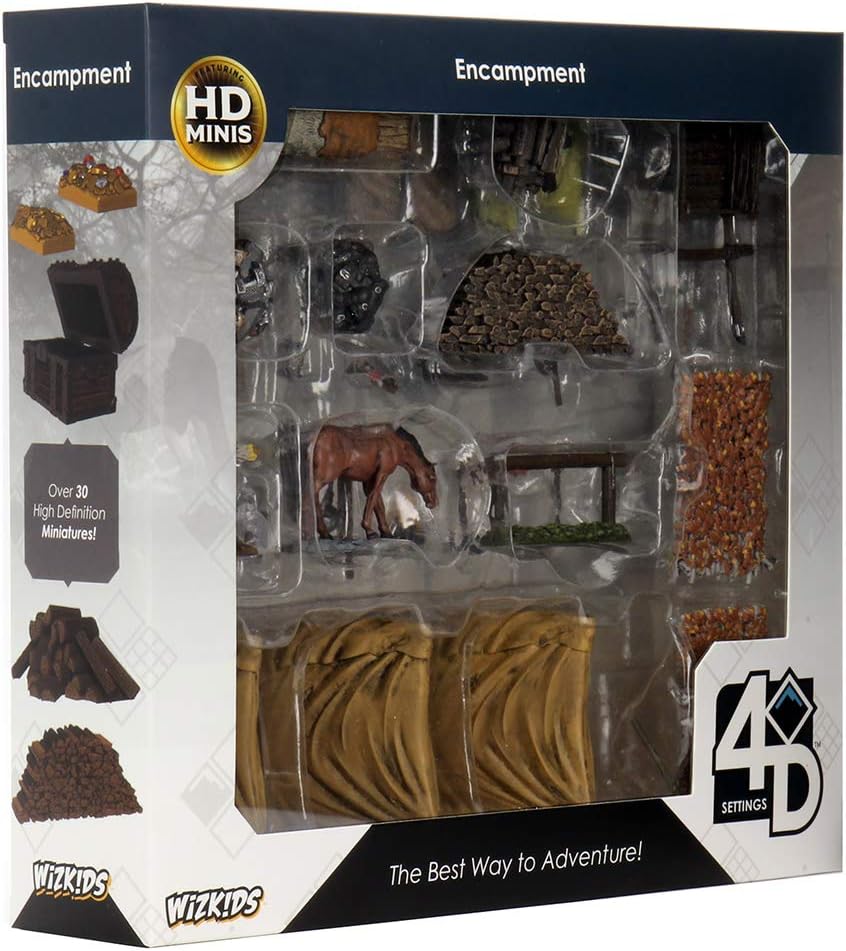 WizKids 4D Settings: Encampment | Tabletop RPG Terrain Scenery Set