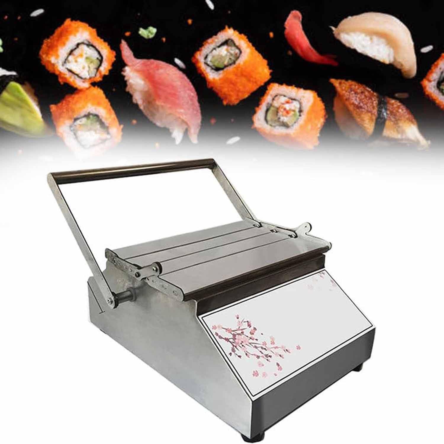 Maszyna do zwijania sushi, ręczna kwadratowa maszyna do sushi do rolek DIY, wysoka wydajność produkcji, łatwy wałek do sushi do szybkiego i doskonałego przygotowania sushi